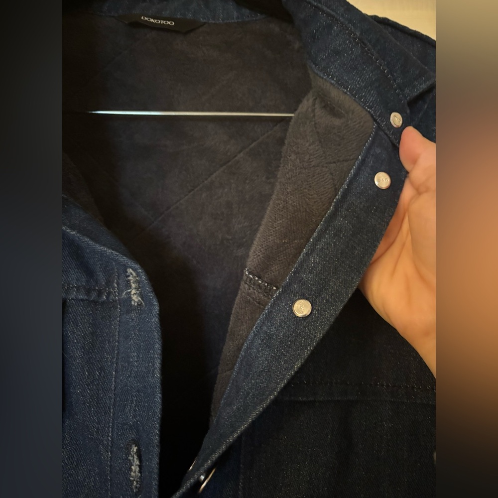 Dark Denim Lined Jacket - image 5
